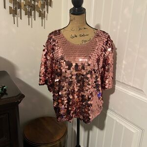 a new day Rose Sequin Blouse - 12
